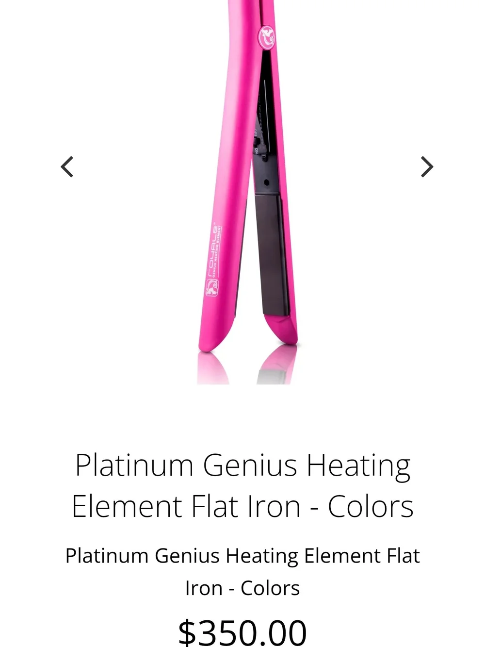 Pink Professional Hair Straightener - Salon Flat Iron (D-1)